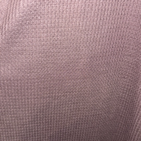 Mauve Thermal Look Long Sleeve Pullover XXL - Picture 4 of 9